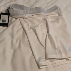 2xl Nike pro white mens athletic tights.